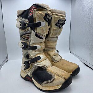 Fox Racing Youth Comp 5  Size 4 White Motocross Boots Adventure Motosports